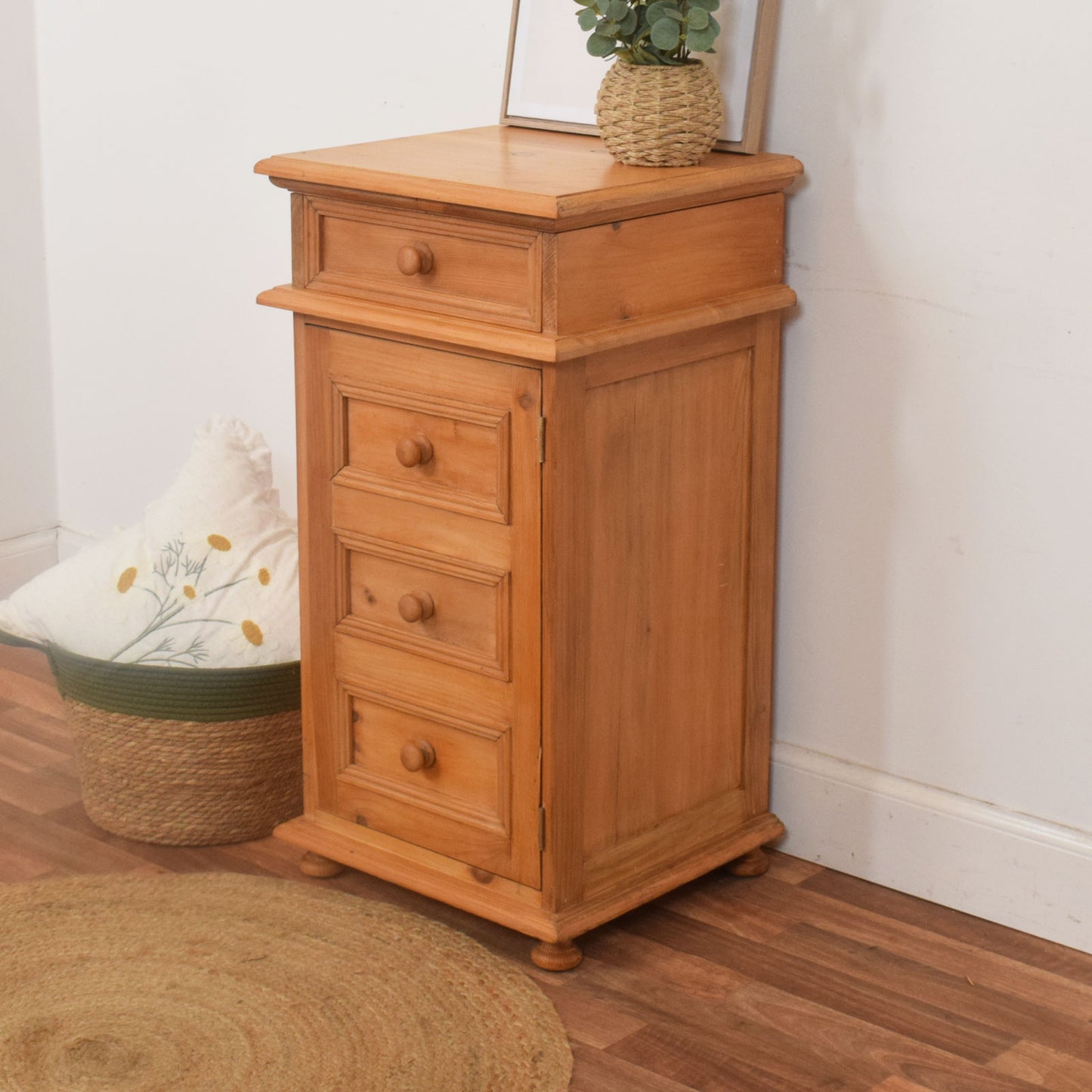 Rustic Pine Media Cabinet