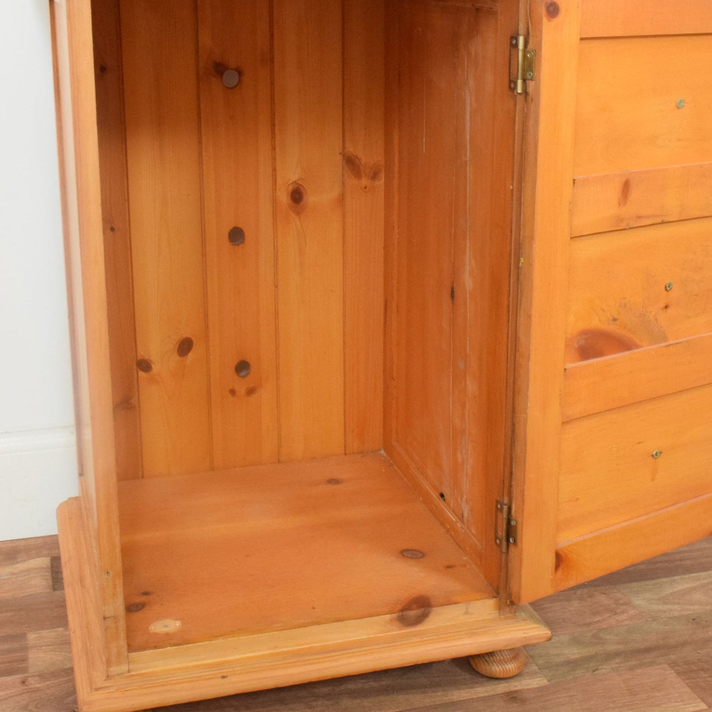 Rustic Pine Media Cabinet