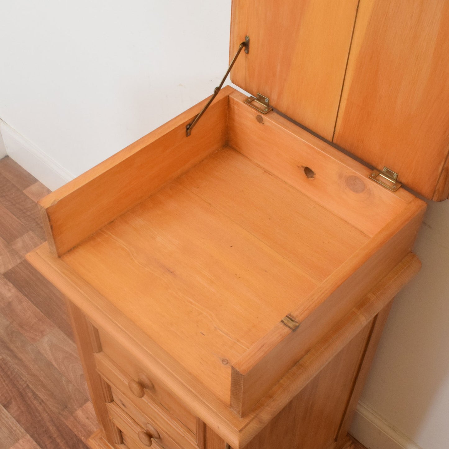 Rustic Pine Media Cabinet