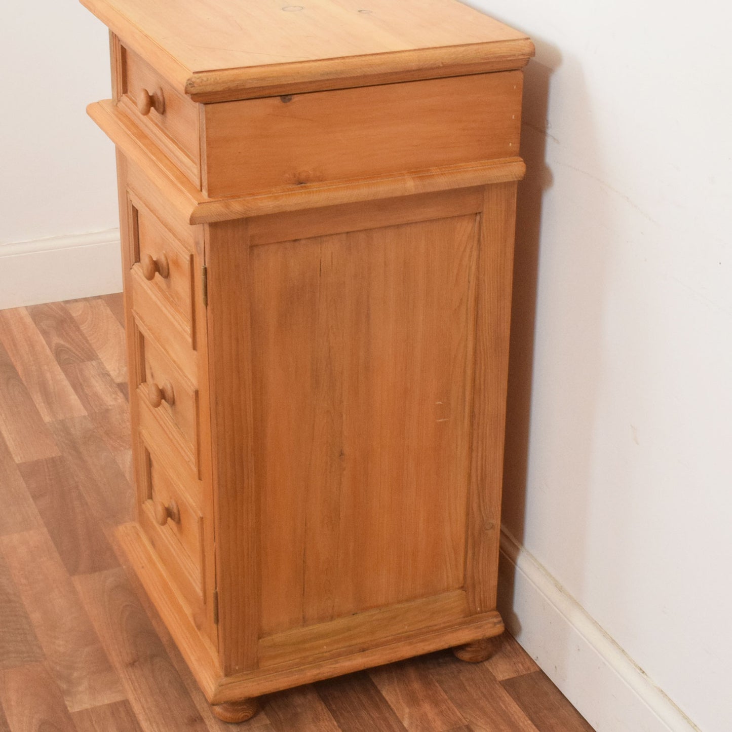Rustic Pine Media Cabinet
