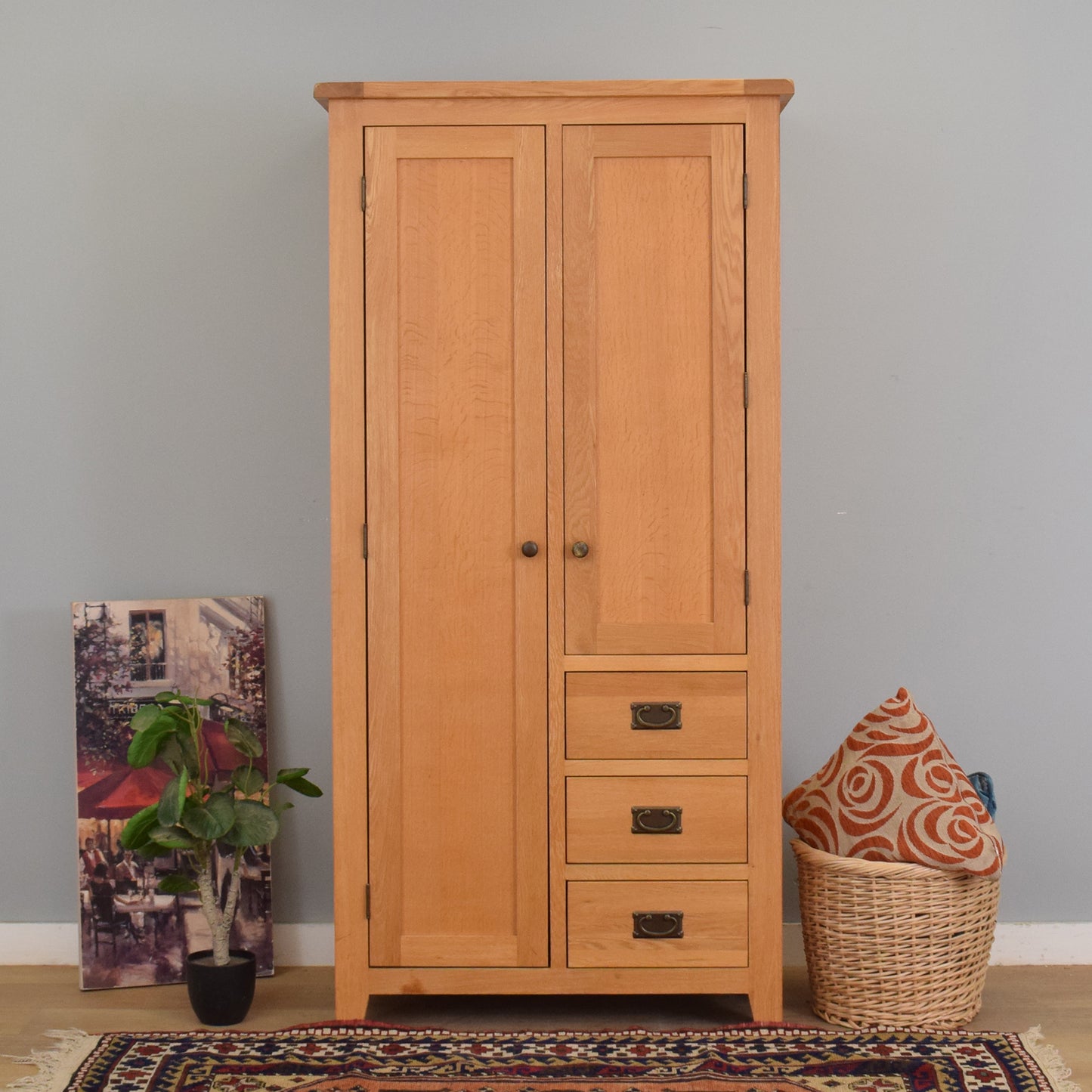 Modern Oak Wardrobe