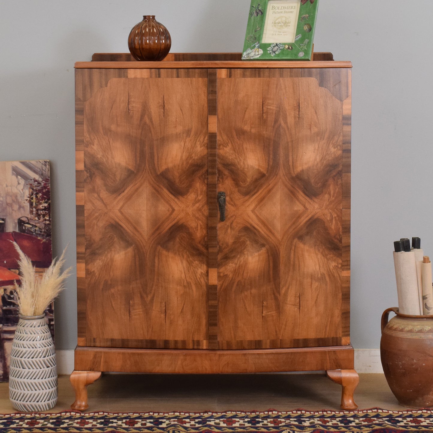 Walnut Veneer Tallboy