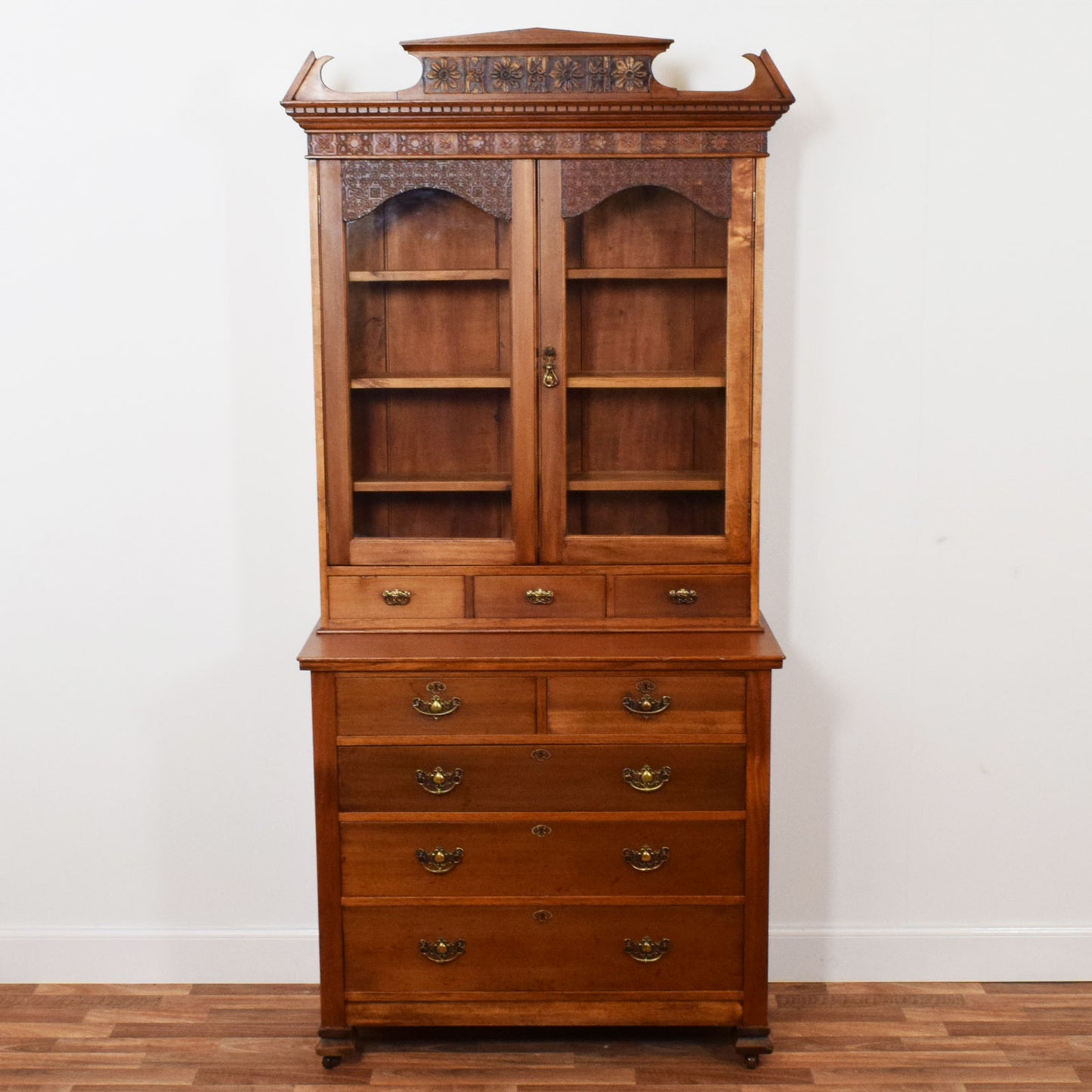 Carved Mahogany Dresser