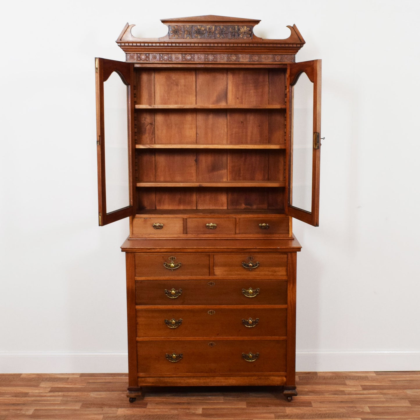 Carved Mahogany Dresser