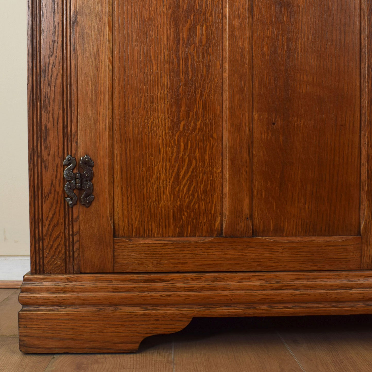 Vintage Oak Double Wardrobe