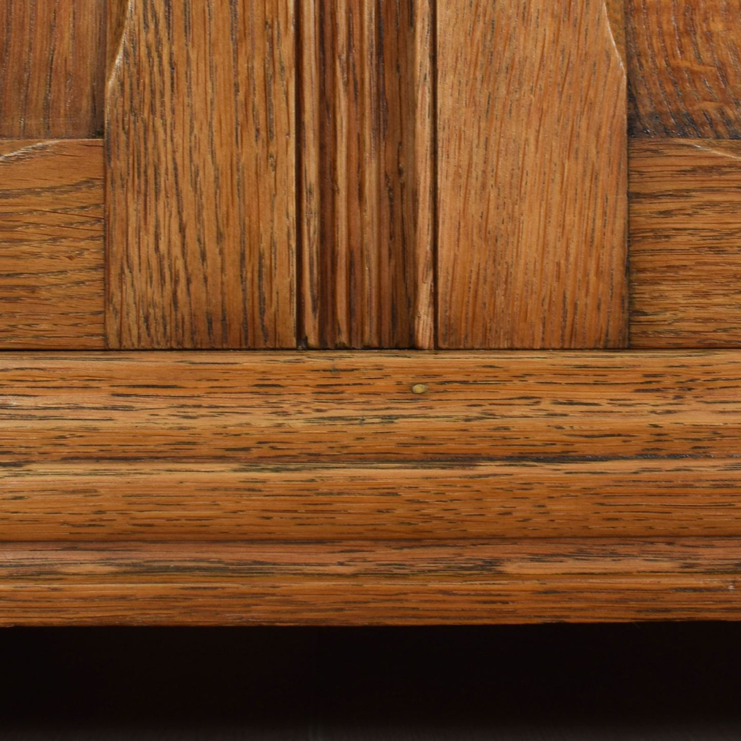 Vintage Oak Double Wardrobe