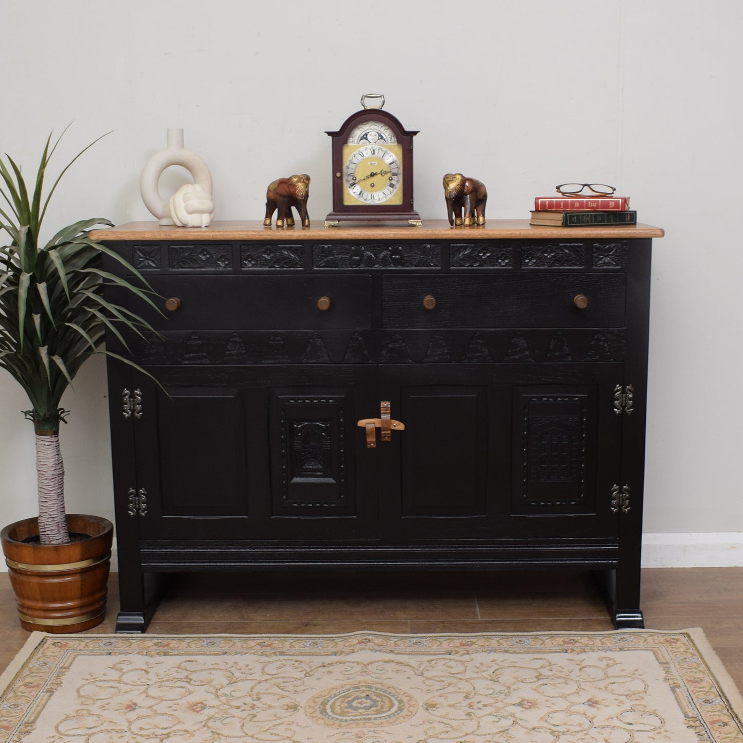 Painted Oak Sideboard