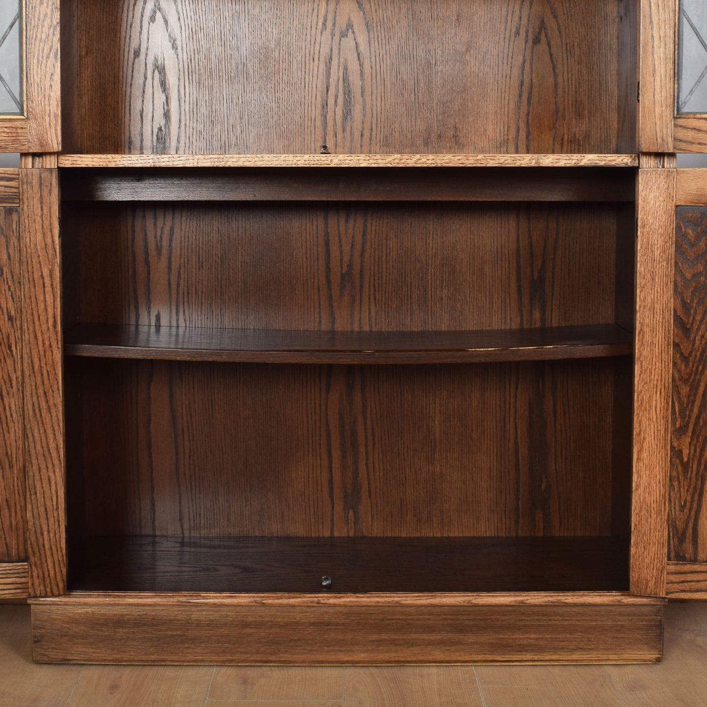 Jaycee Glazed Bookcase with Cupboard