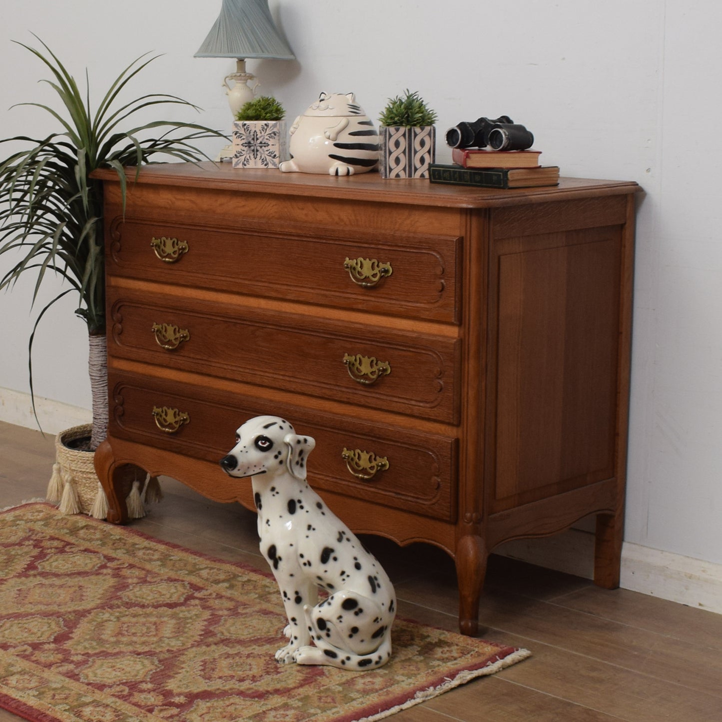 Oak French Chest Of Drawers