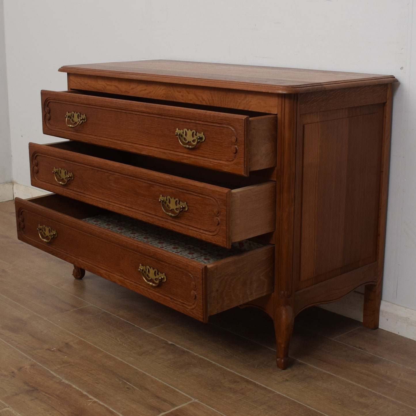 Oak French Chest Of Drawers