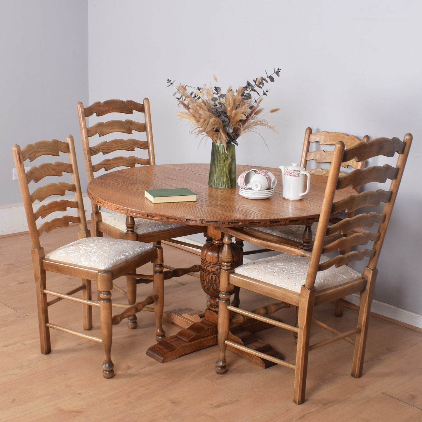 Webber Round Dining Table with Four Chairs