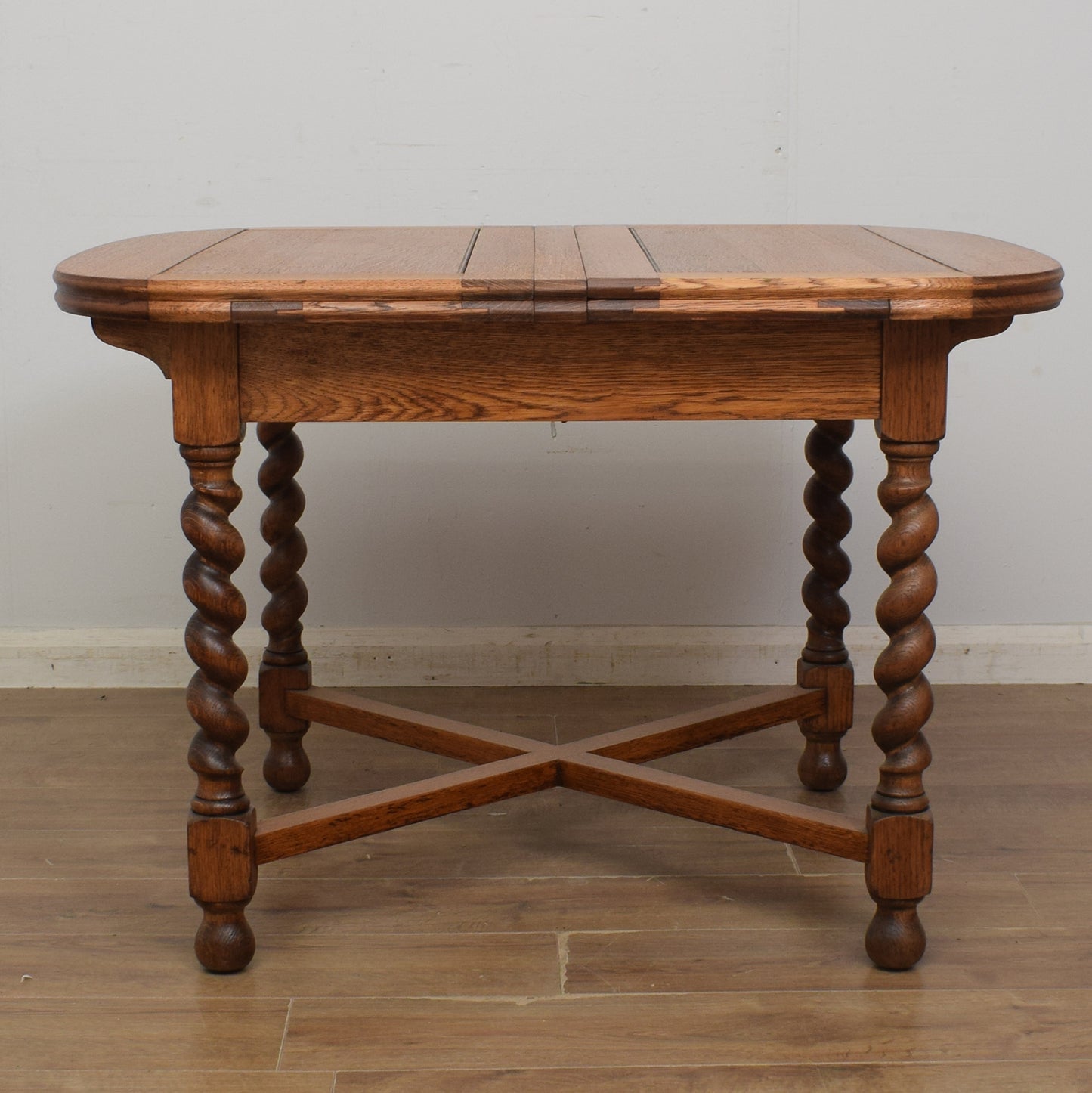 Barley Twist Draw Leaf Table & 4 Chairs