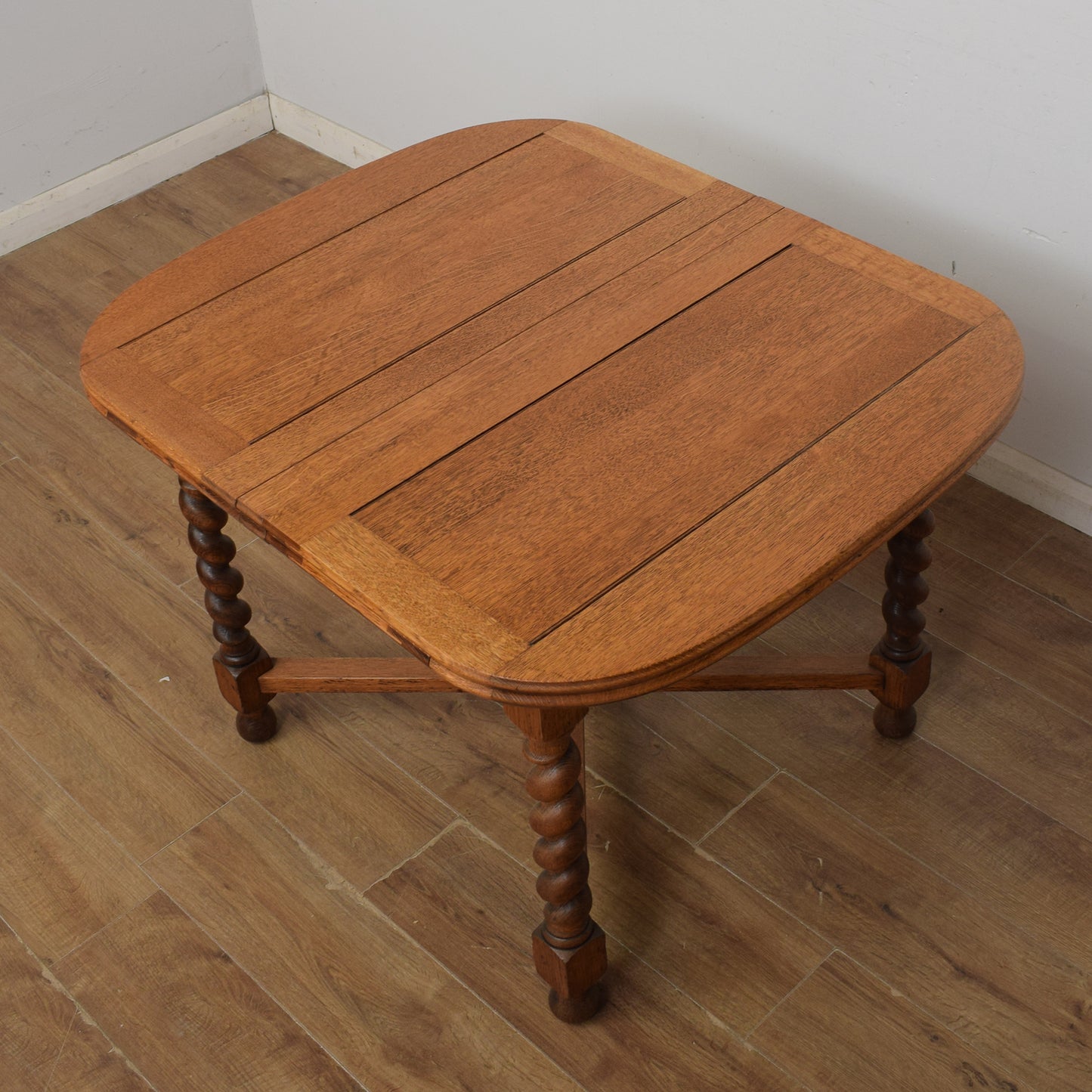 Barley Twist Draw Leaf Table & 4 Chairs