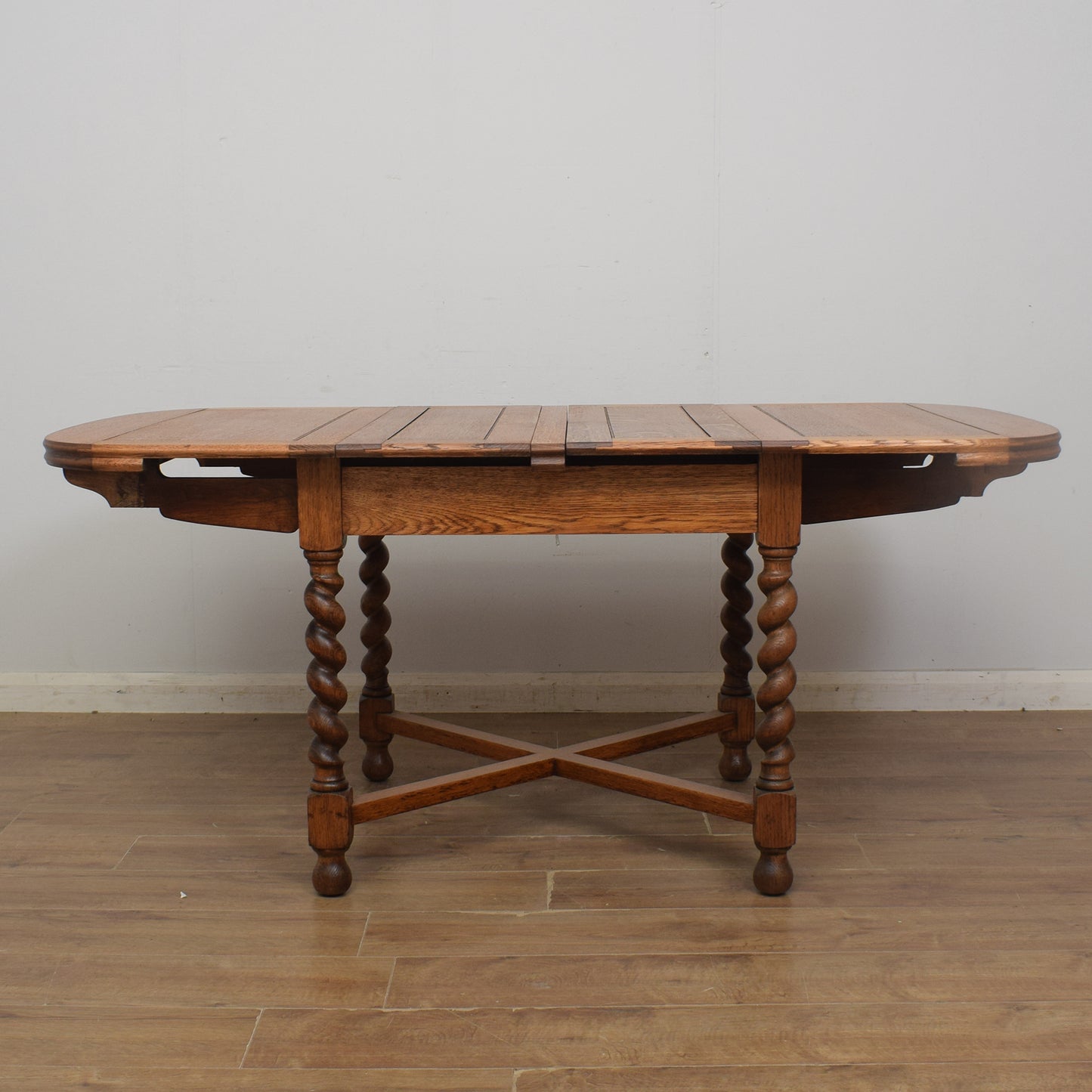 Barley Twist Draw Leaf Table & 4 Chairs