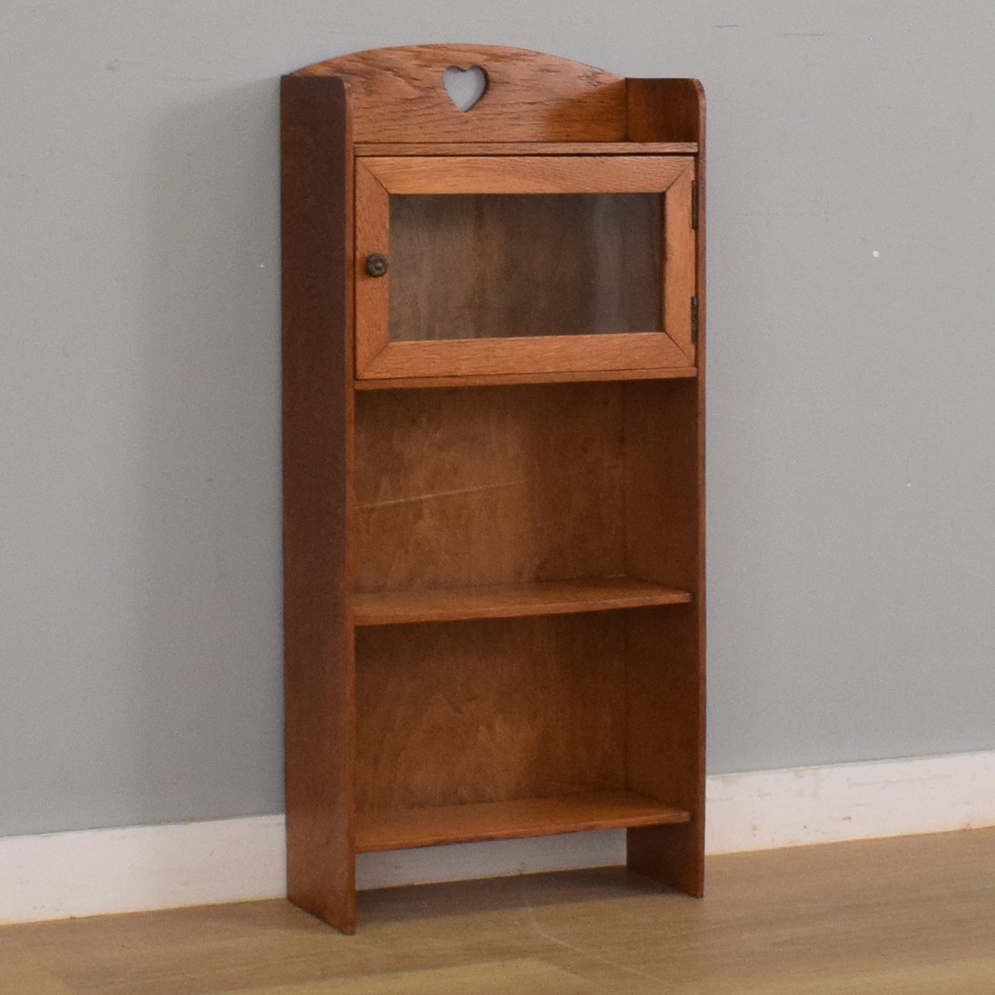Small Rustic Oak Bookcase