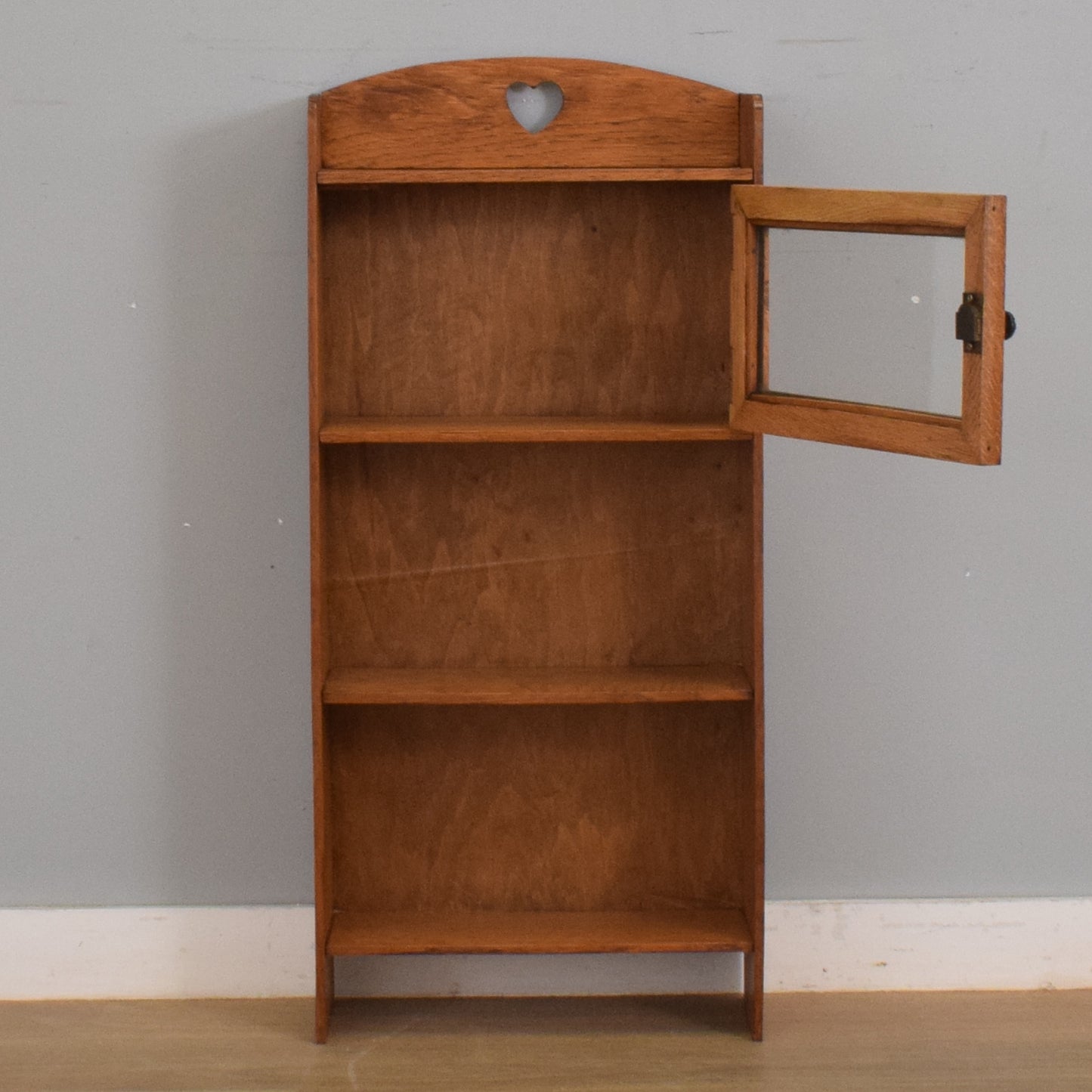 Small Rustic Oak Bookcase