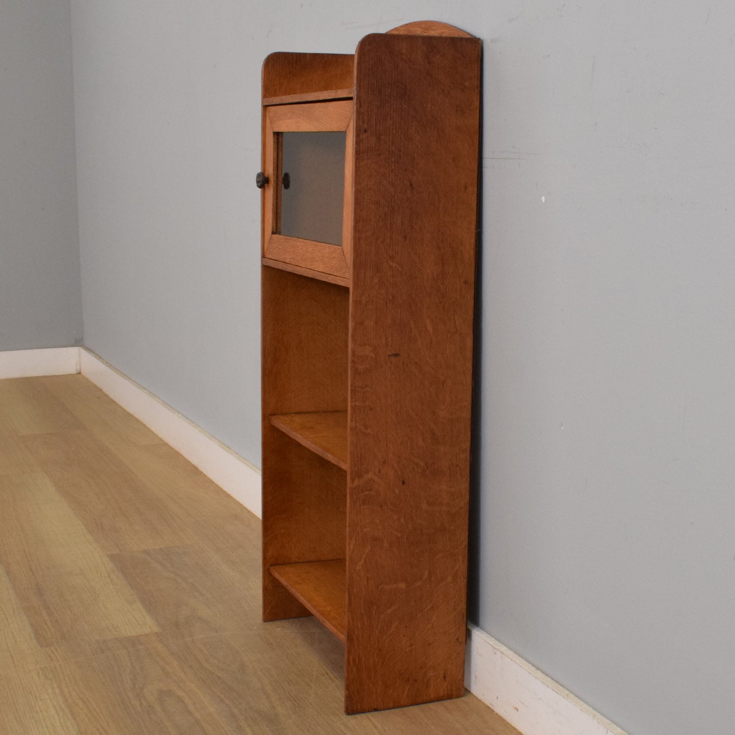 Small Rustic Oak Bookcase