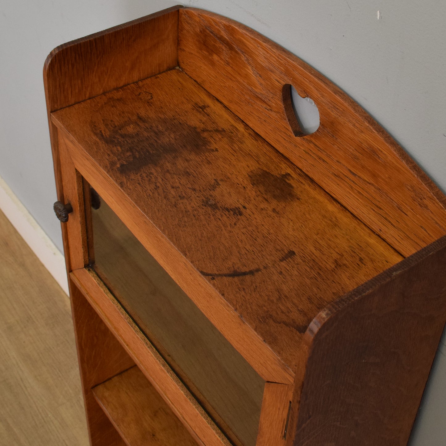 Small Rustic Oak Bookcase