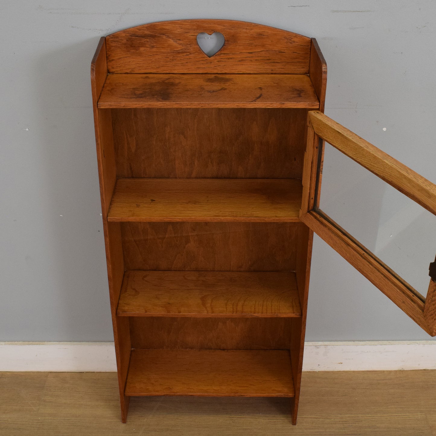 Small Rustic Oak Bookcase