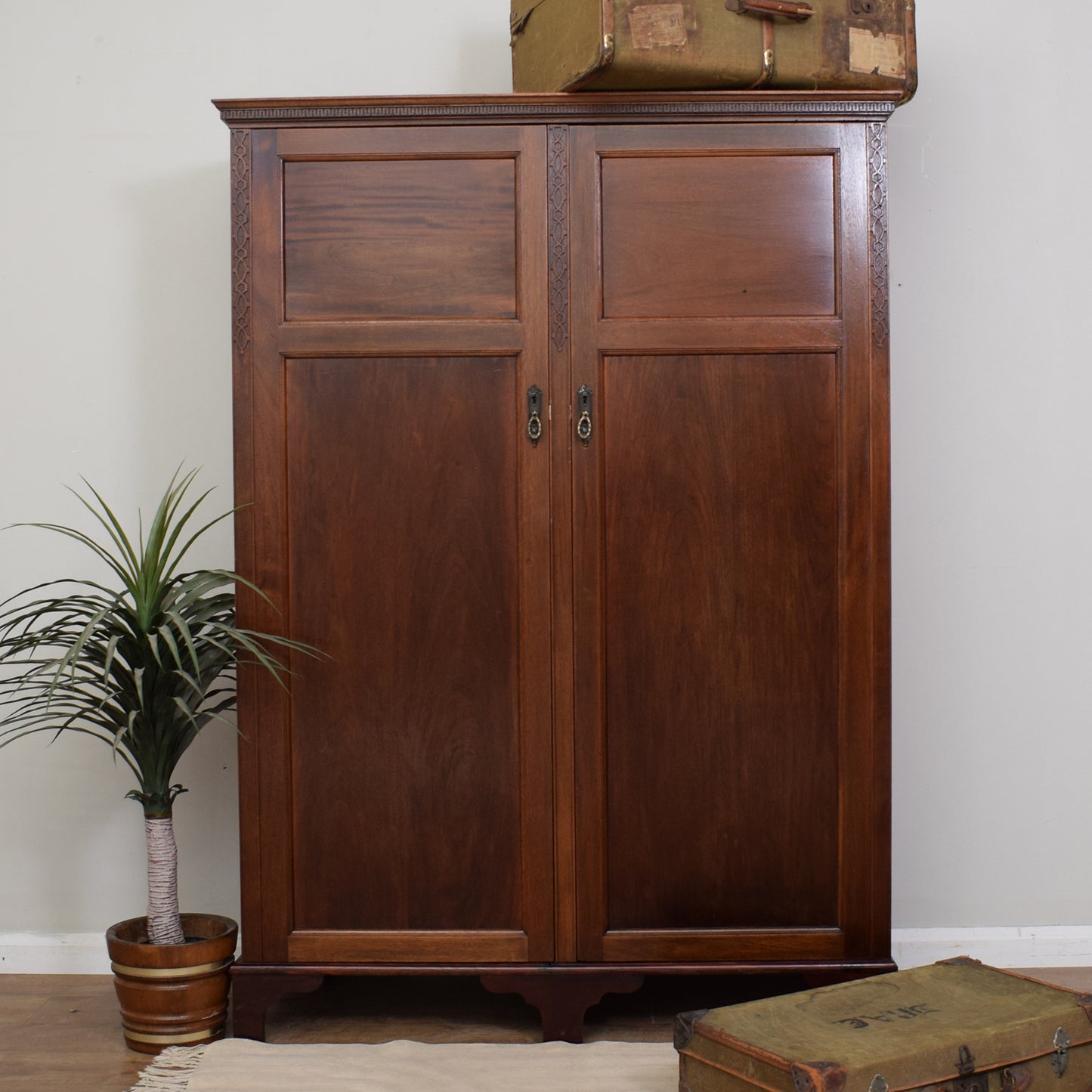 Restored Vintage Mahogany Wardrobe