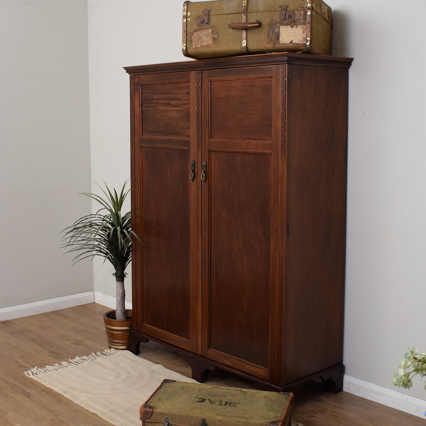 Restored Vintage Mahogany Wardrobe