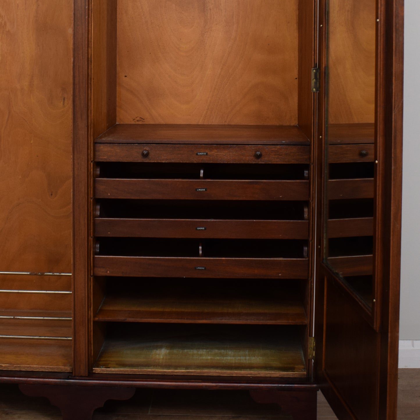 Restored Vintage Mahogany Wardrobe