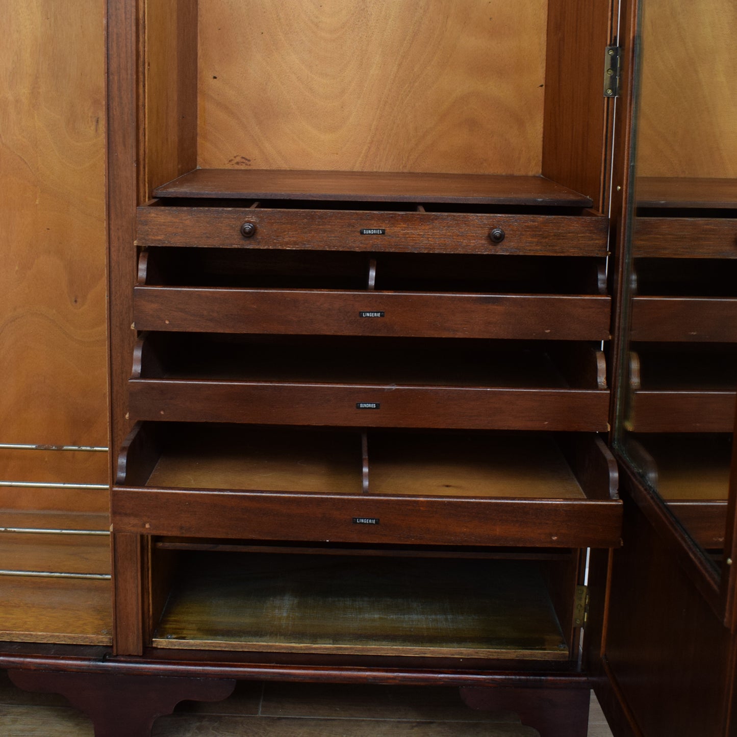 Restored Vintage Mahogany Wardrobe