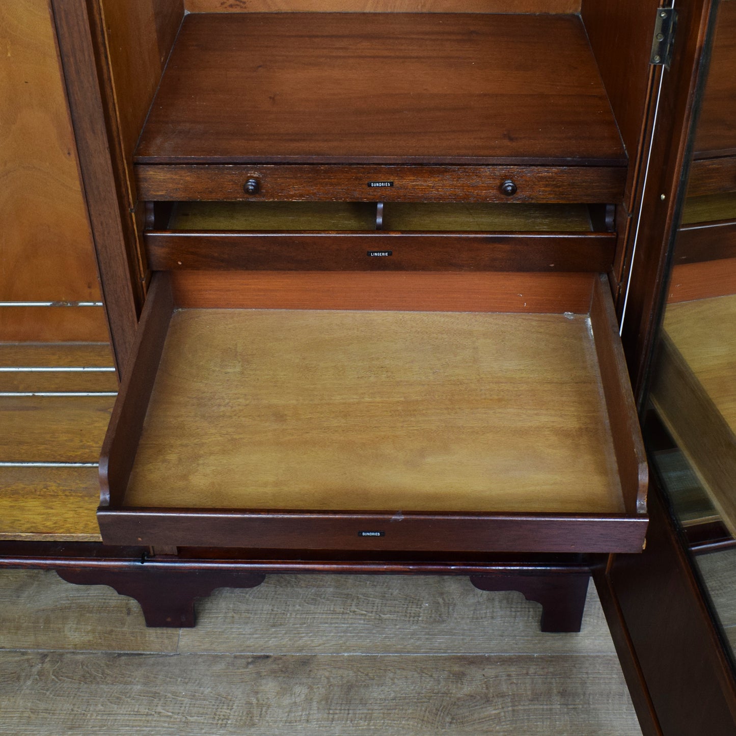 Restored Vintage Mahogany Wardrobe