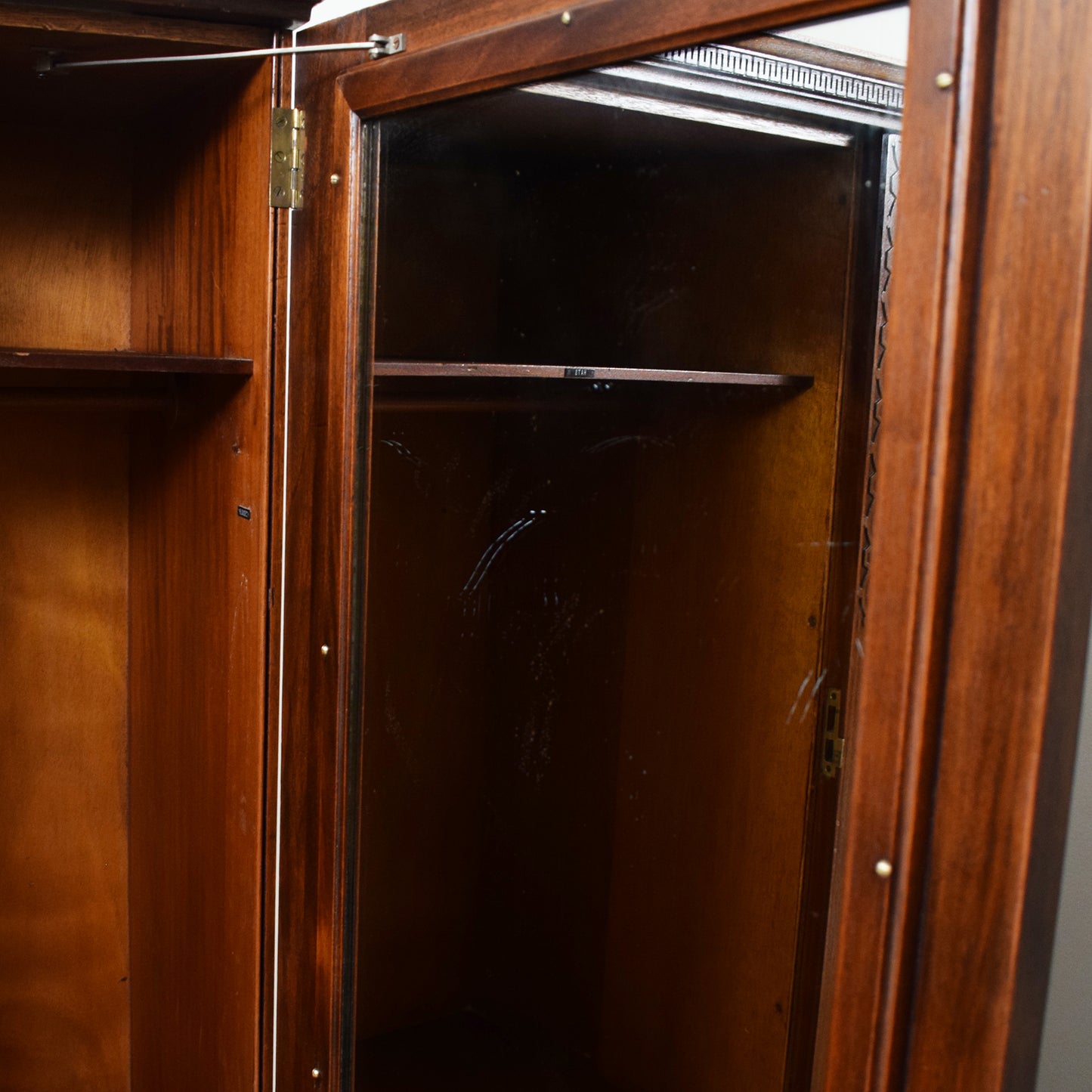 Restored Vintage Mahogany Wardrobe