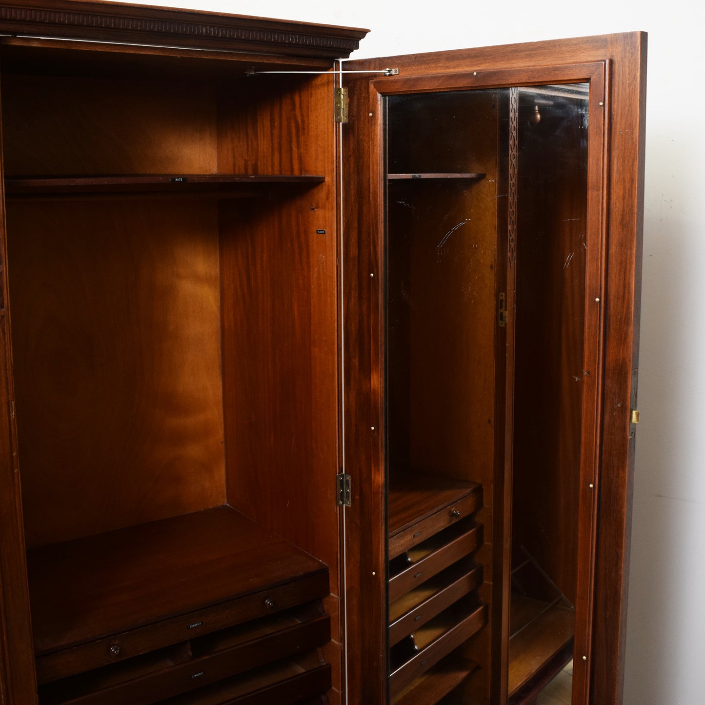 Restored Vintage Mahogany Wardrobe