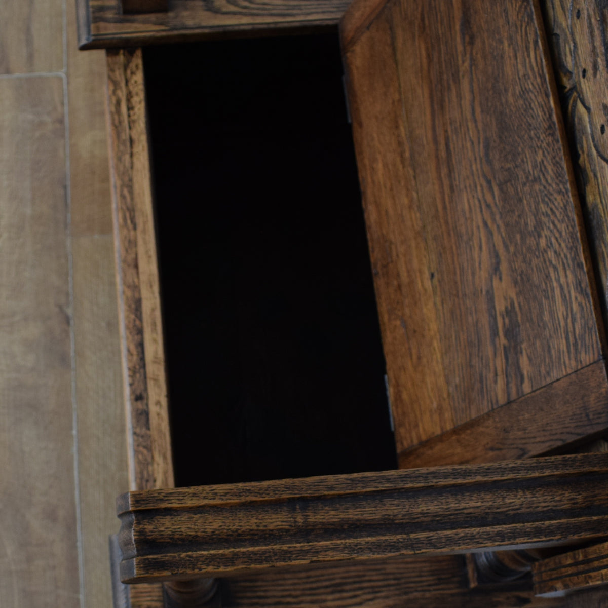 Restored Carved Monks Bench