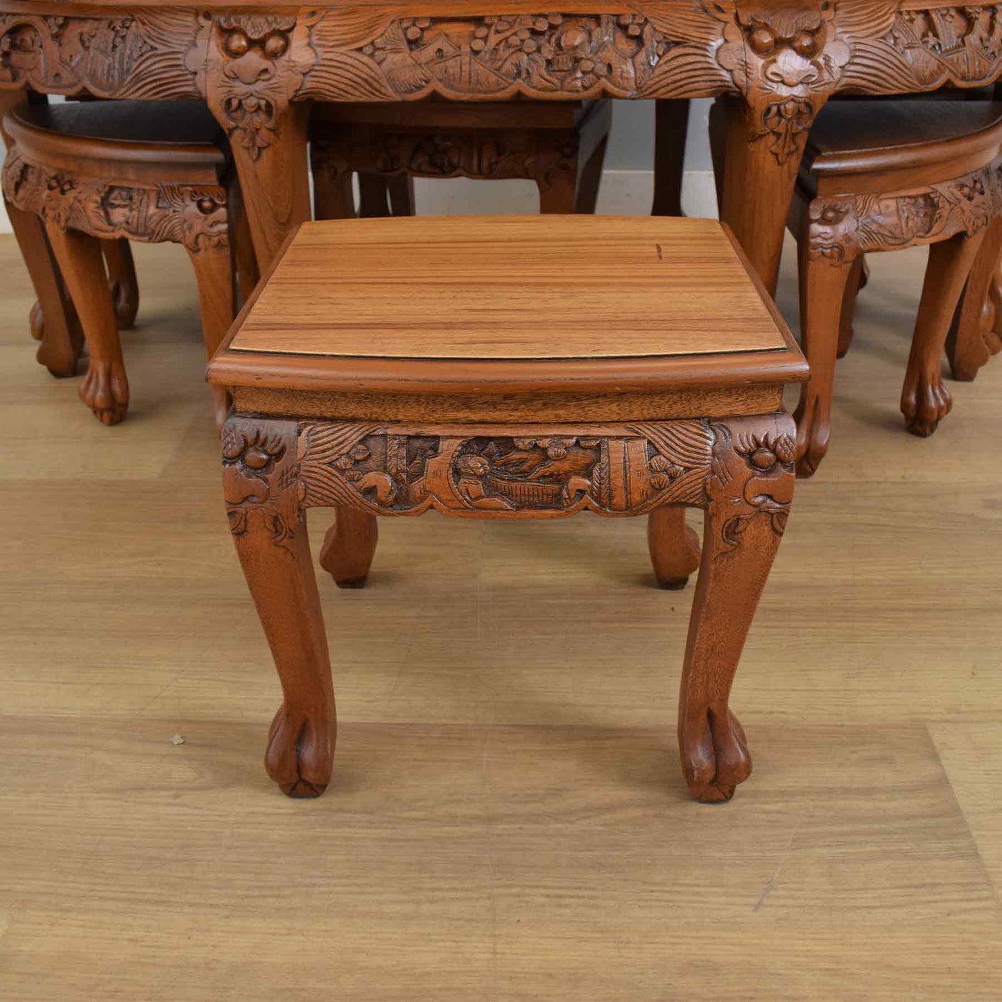 Carved Chinese Nesting Tables