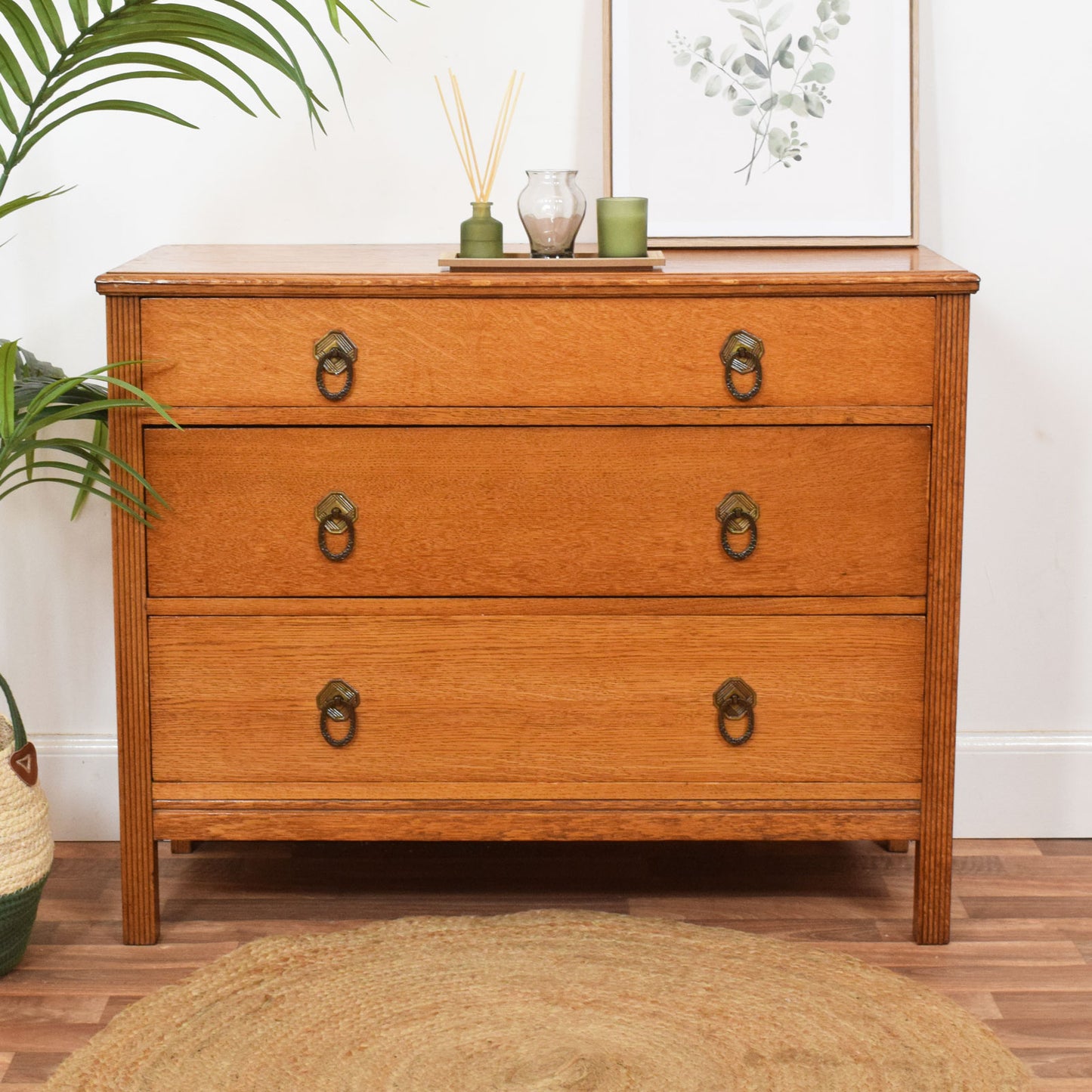Restored Oak Chest of Drawers