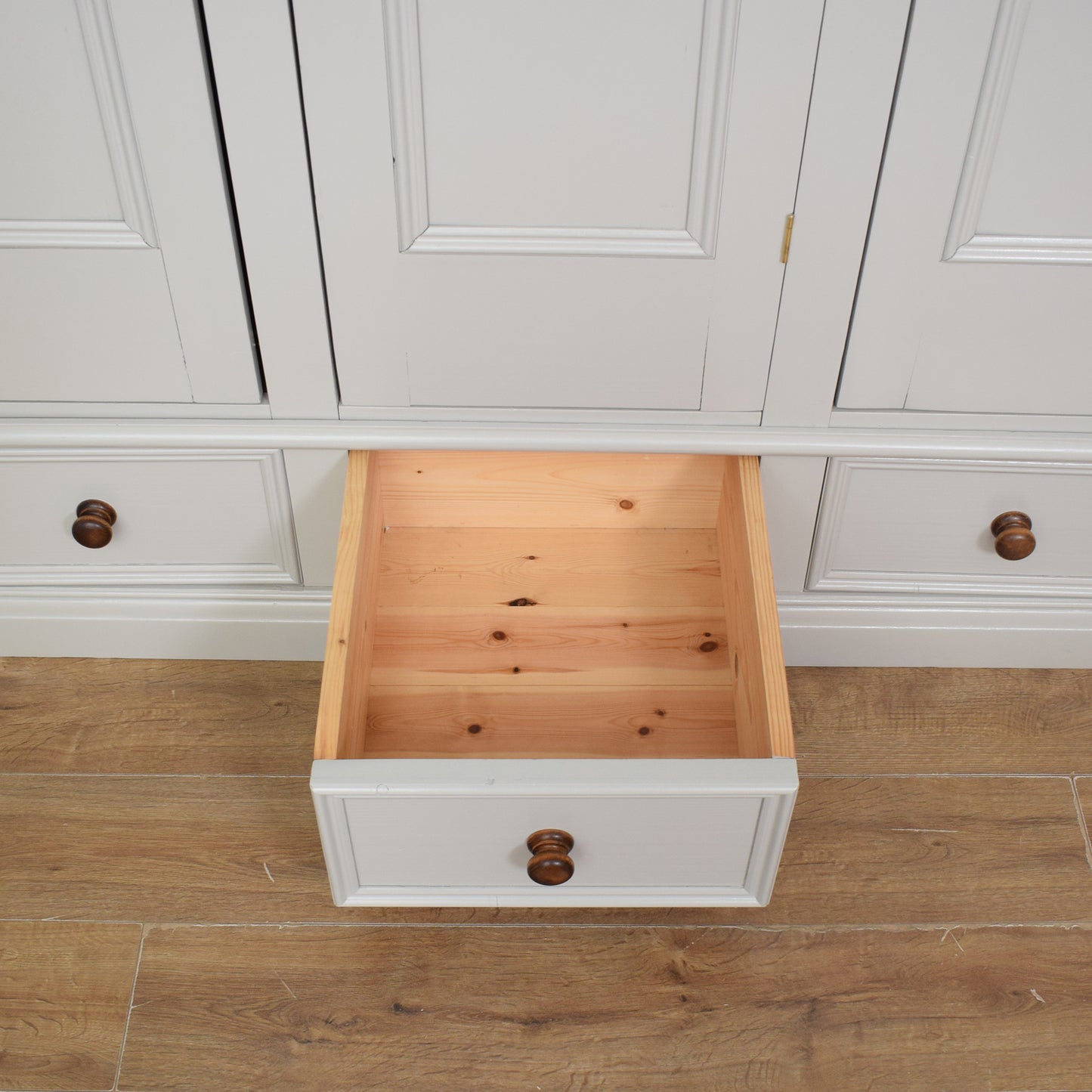 Painted Pine Triple Wardrobe
