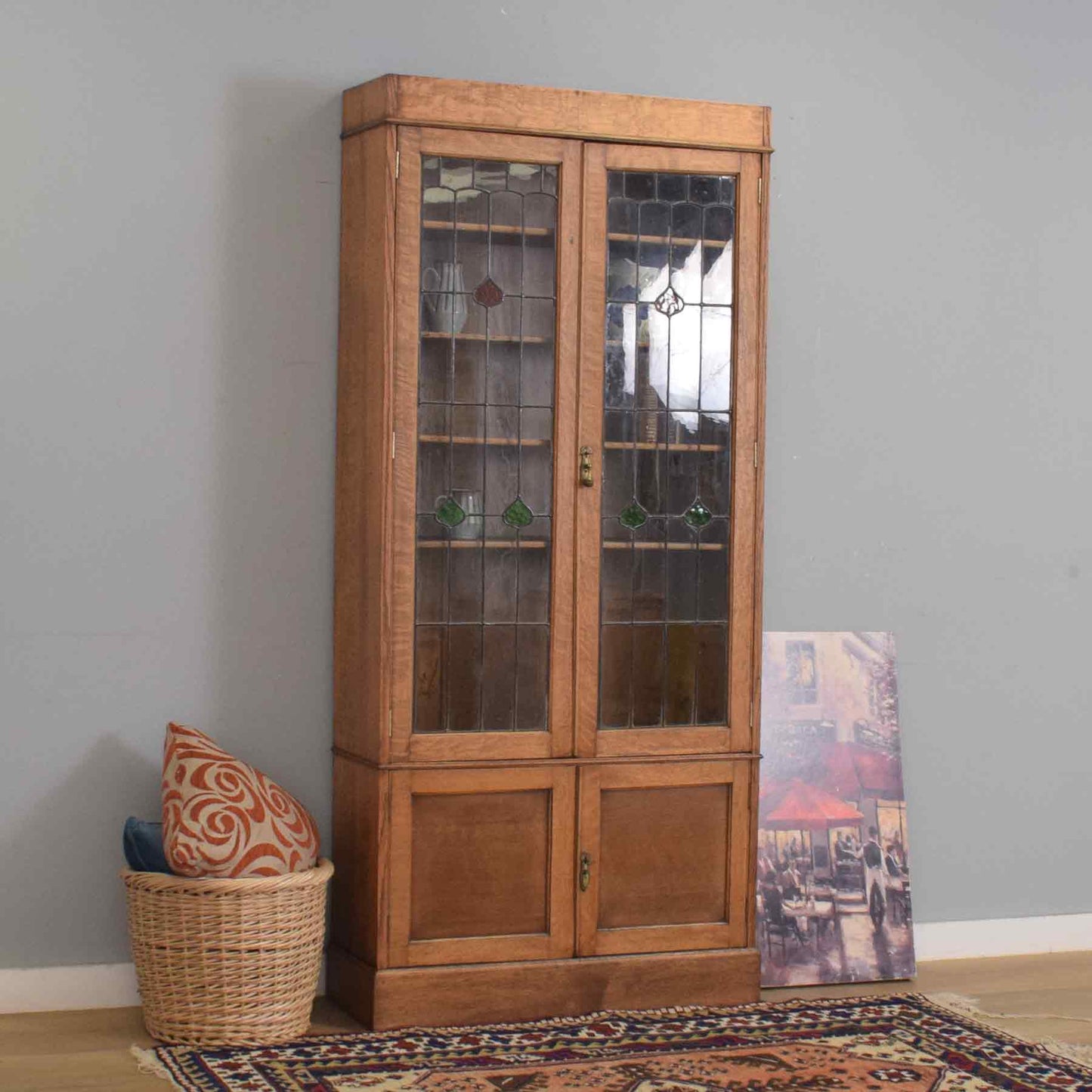Stained Glass Bookcase