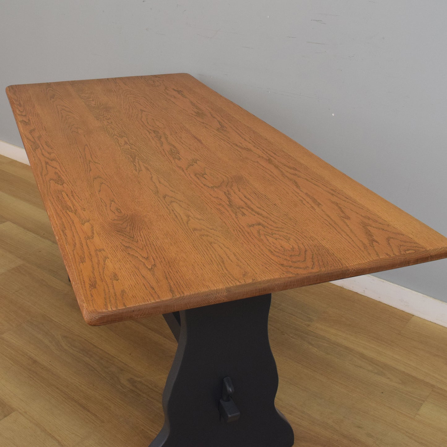 Painted 'Old Charm' Refectory Table and Six Chairs