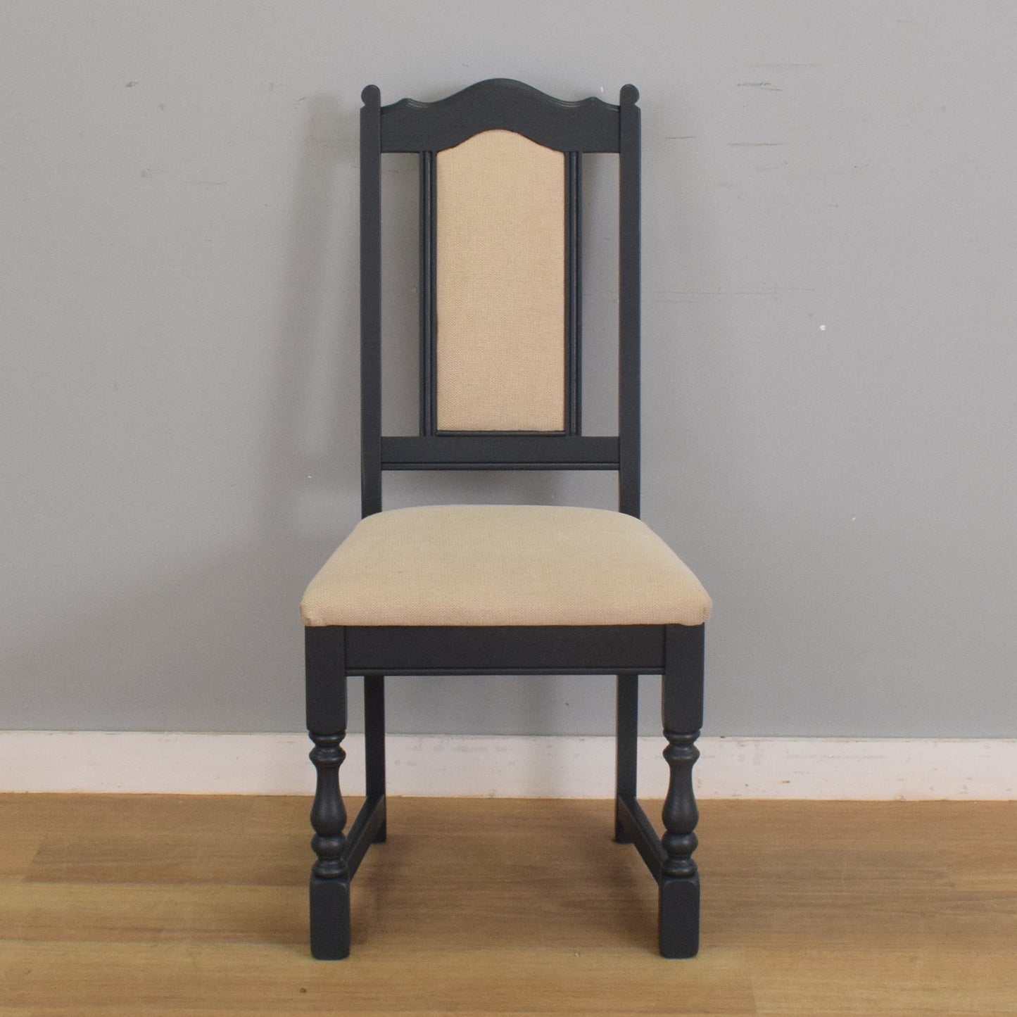 Painted 'Old Charm' Refectory Table and Six Chairs