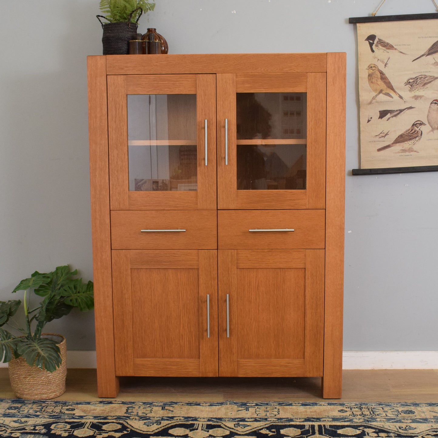 Glazed Oak Display Unit