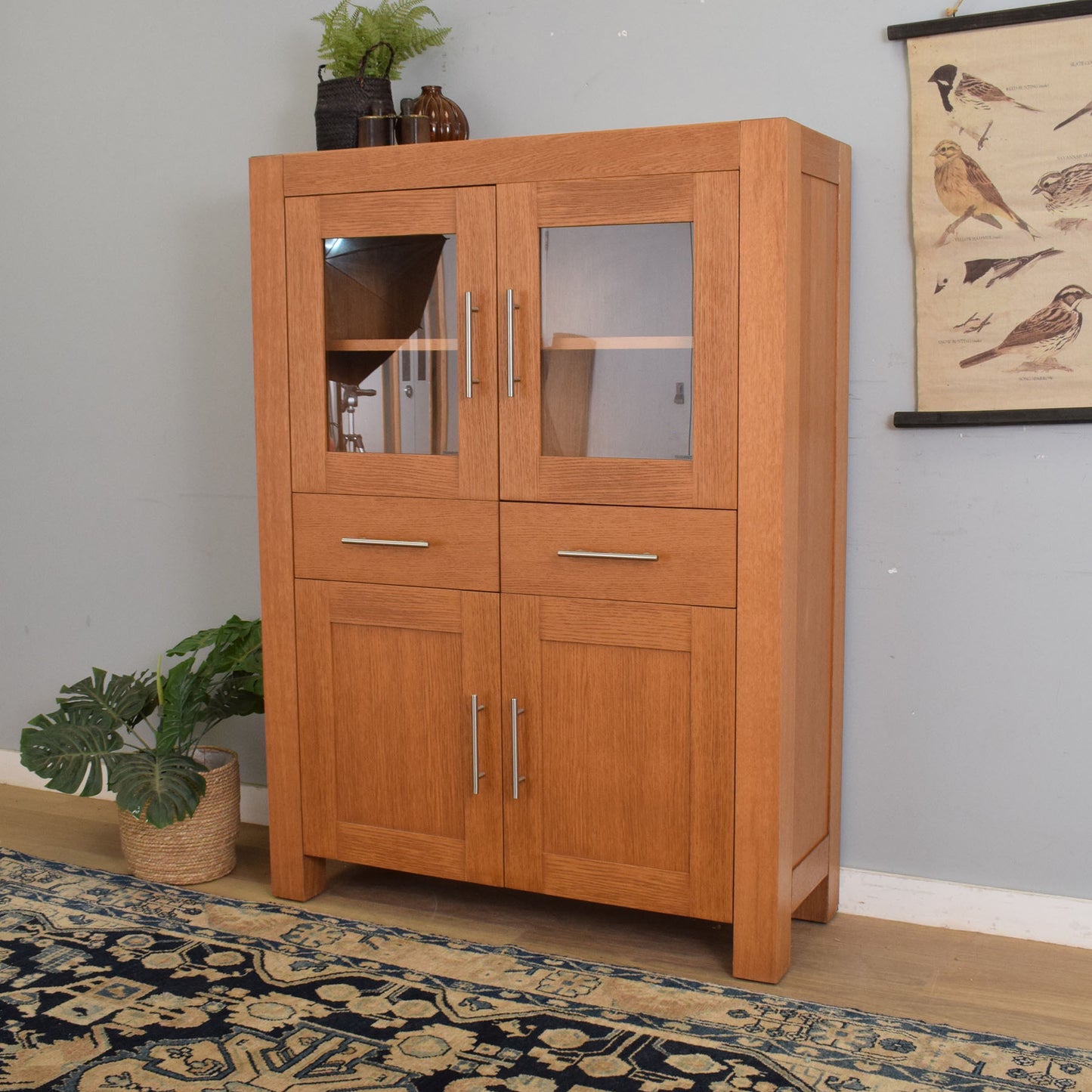 Glazed Oak Display Unit