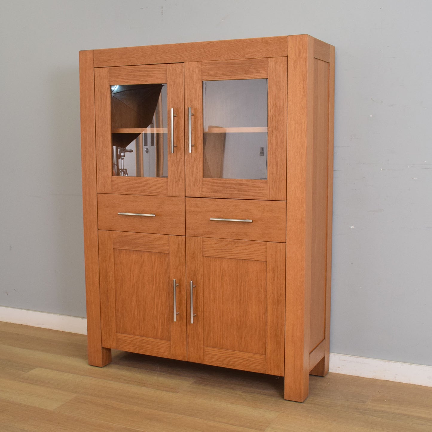 Glazed Oak Display Unit