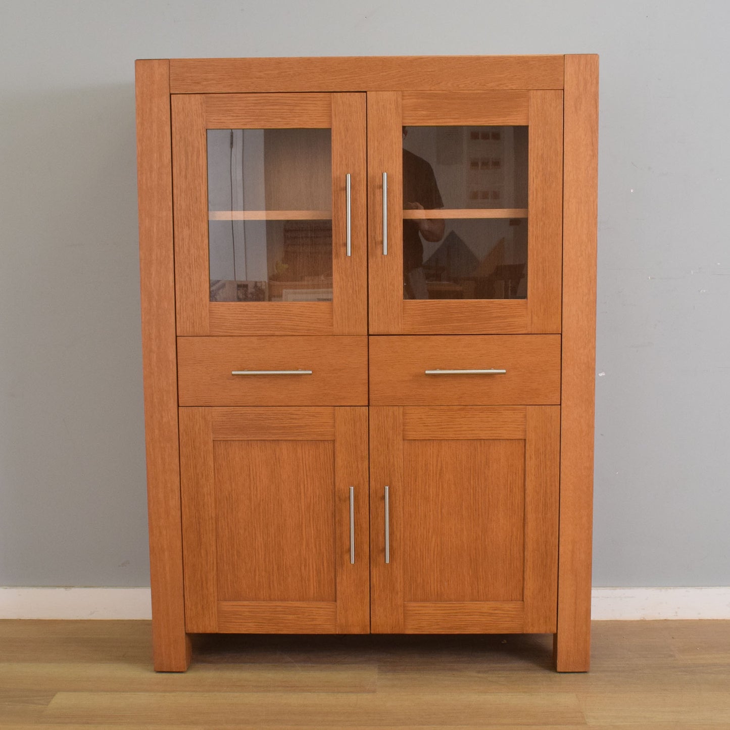 Glazed Oak Display Unit
