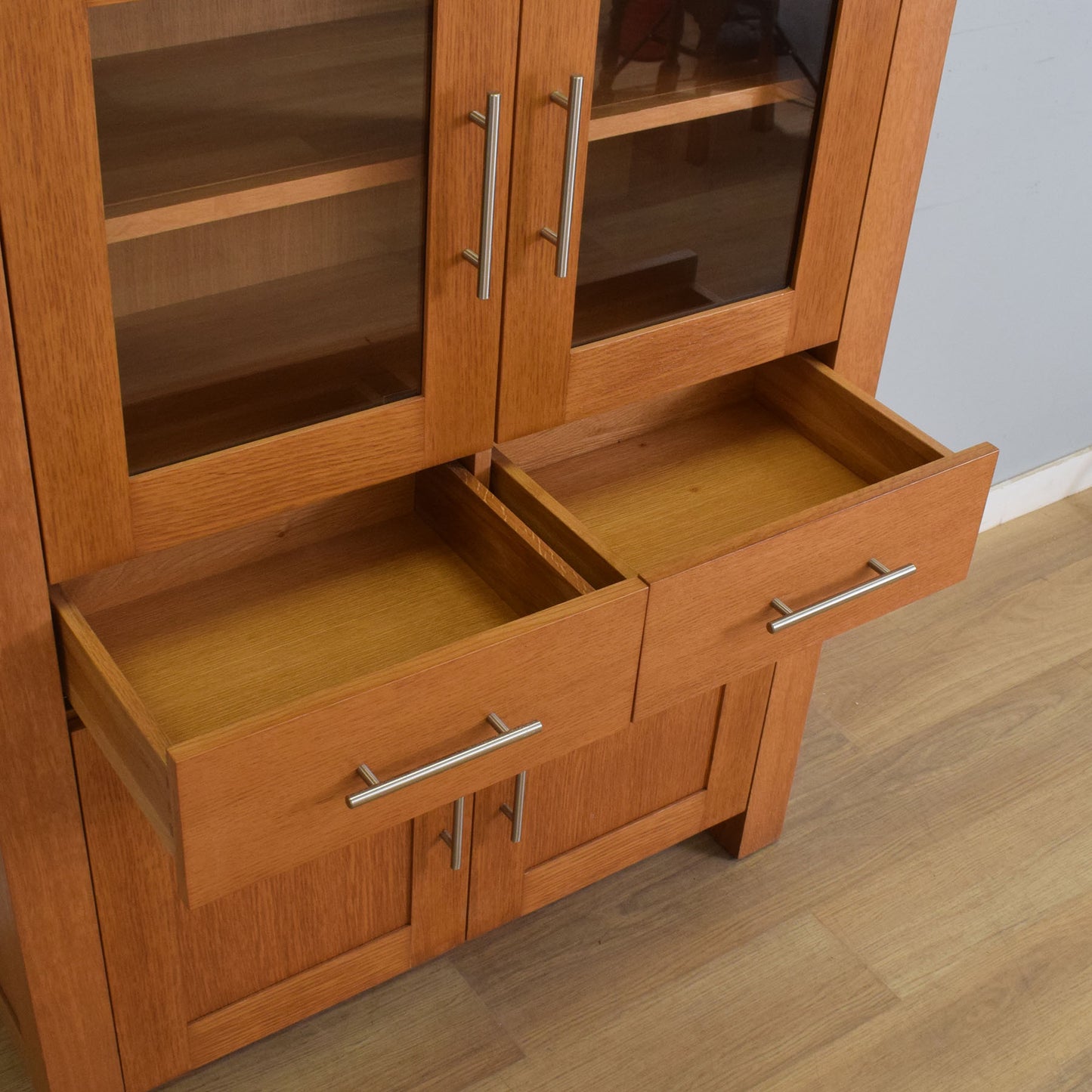 Glazed Oak Display Unit
