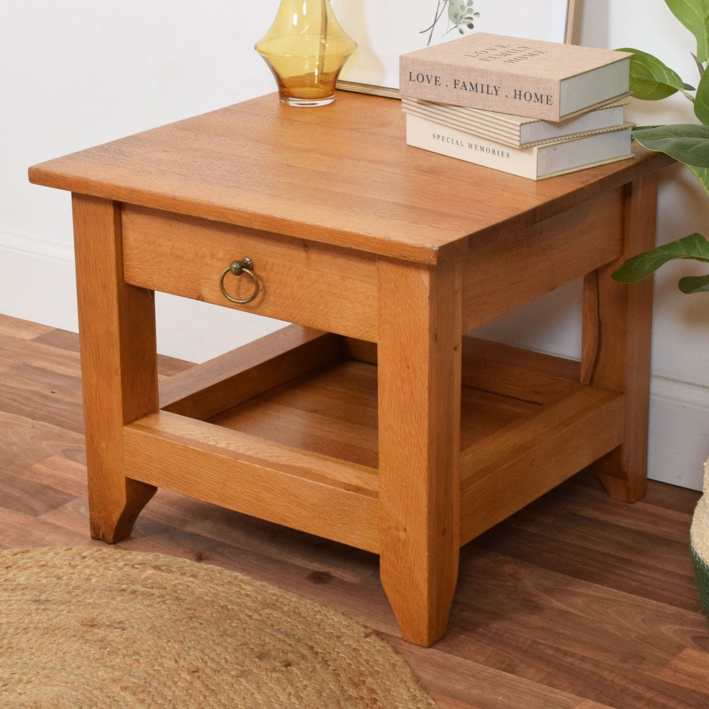Restored Oak Bedside Table