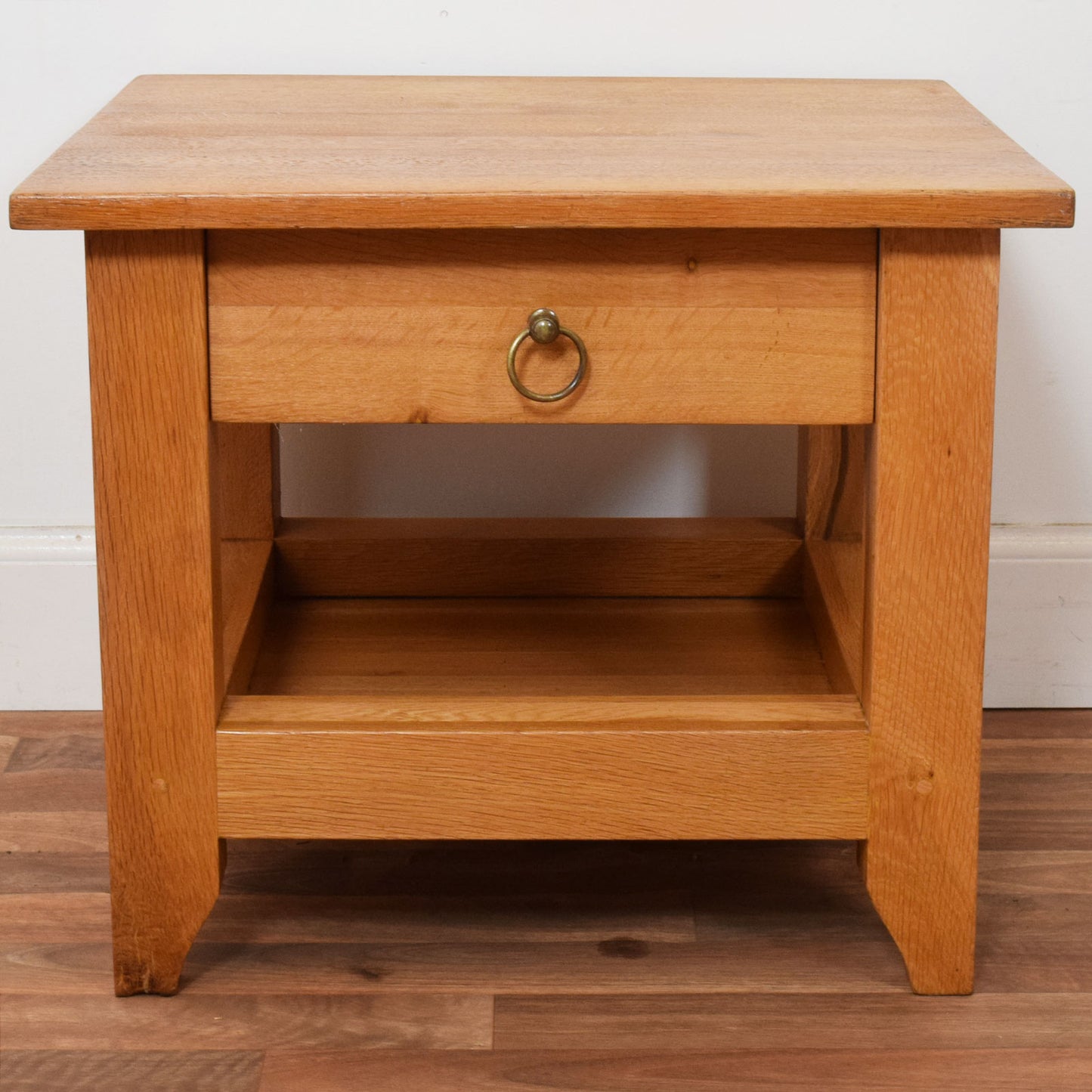 Restored Oak Bedside Table