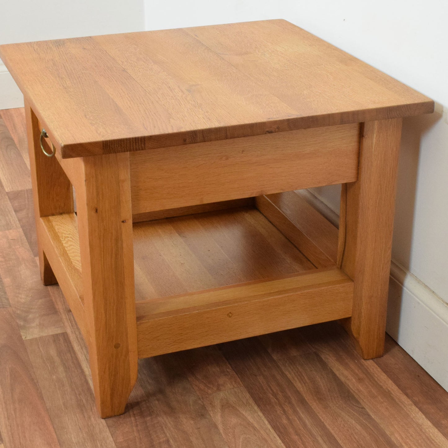 Restored Oak Bedside Table