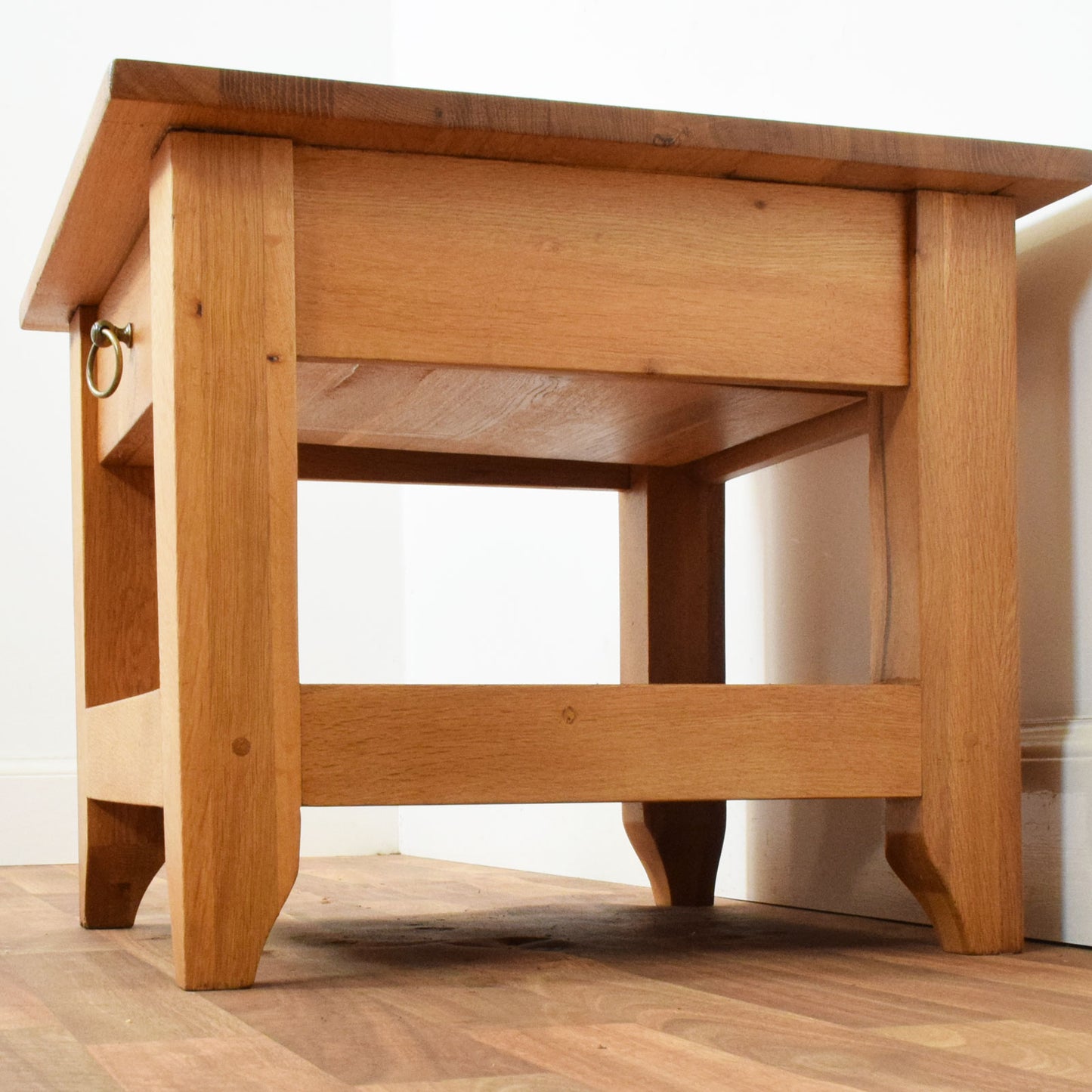 Restored Oak Bedside Table