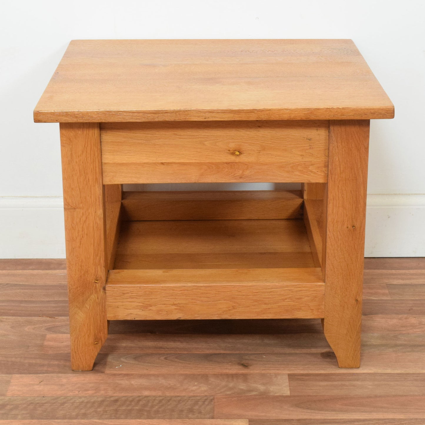 Restored Oak Bedside Table