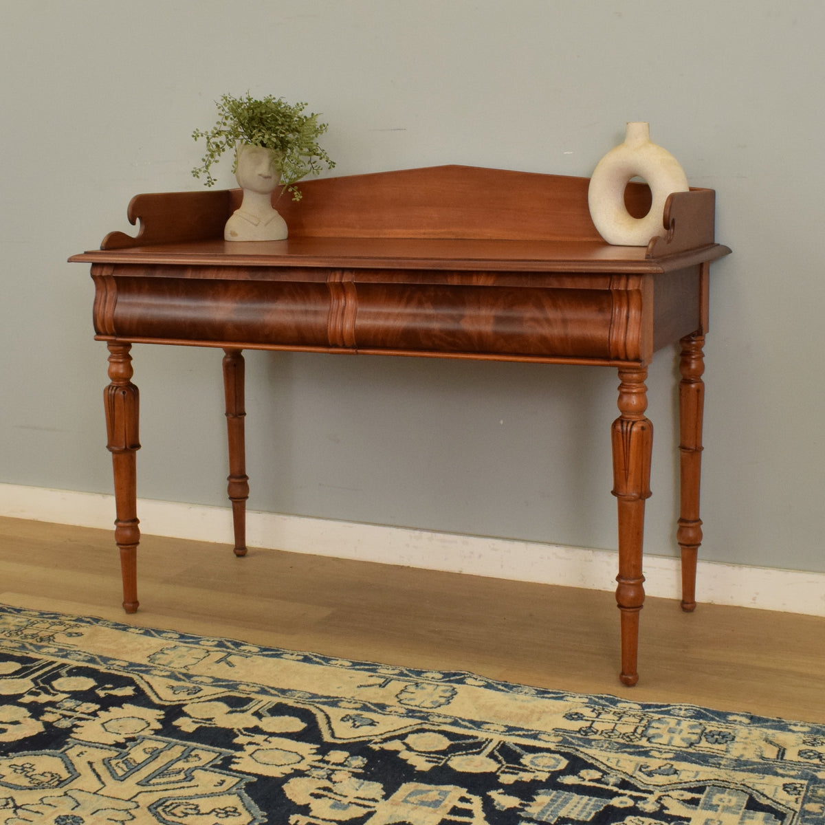 Restored Mahogany Console Table
