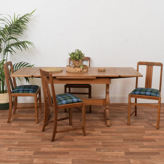 Ercol Drawer Leaf Table and Four Chairs