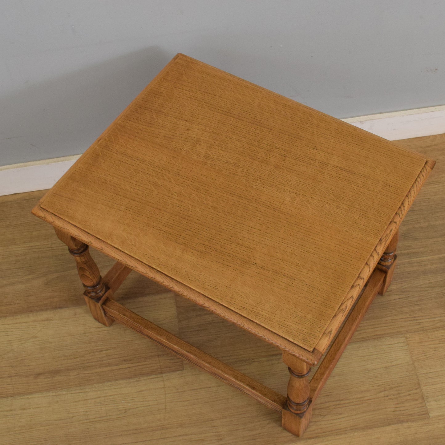 Side By Side Oak Nest of Tables